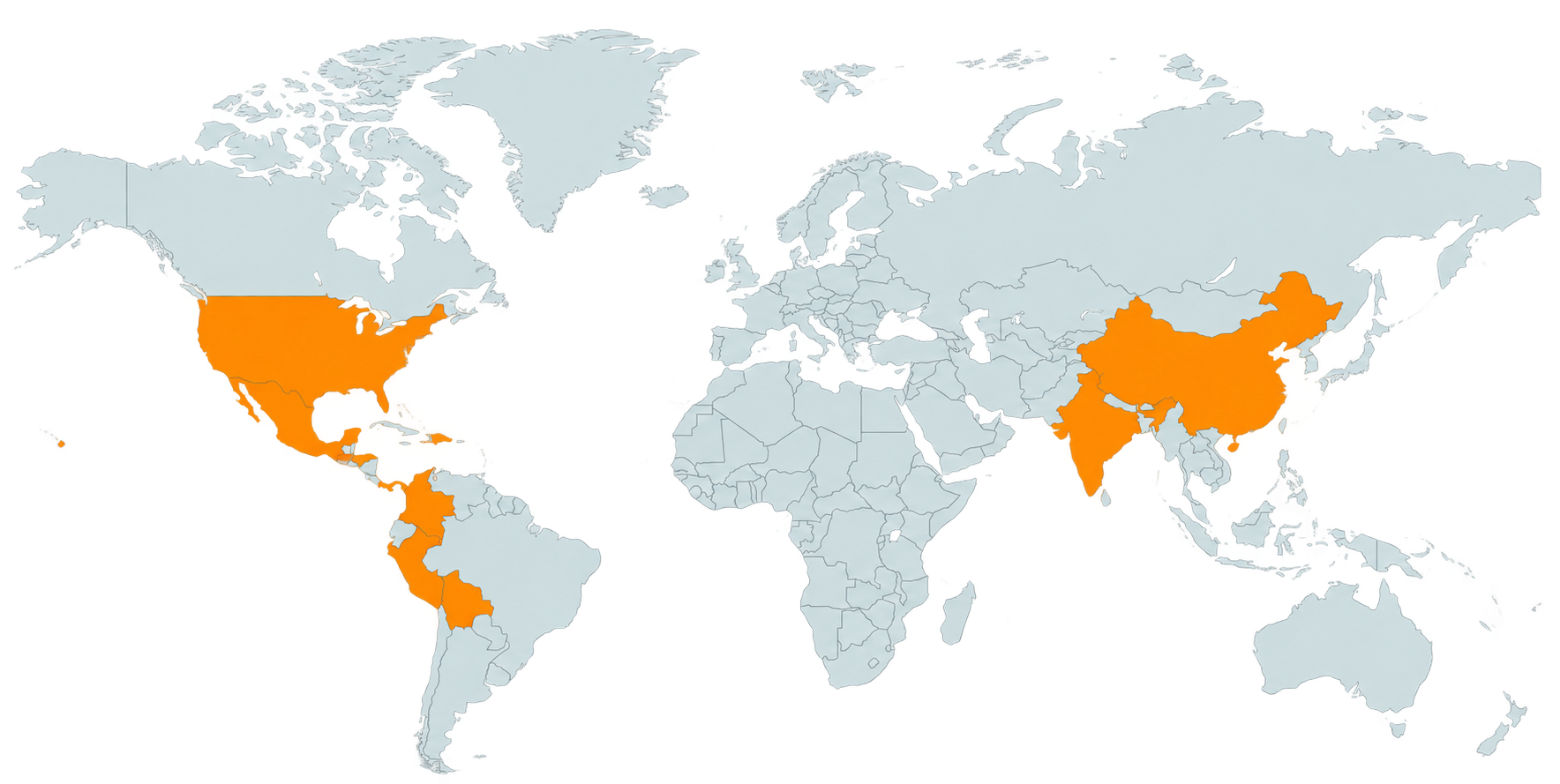 Mapa mundial de presencia INTEMPO