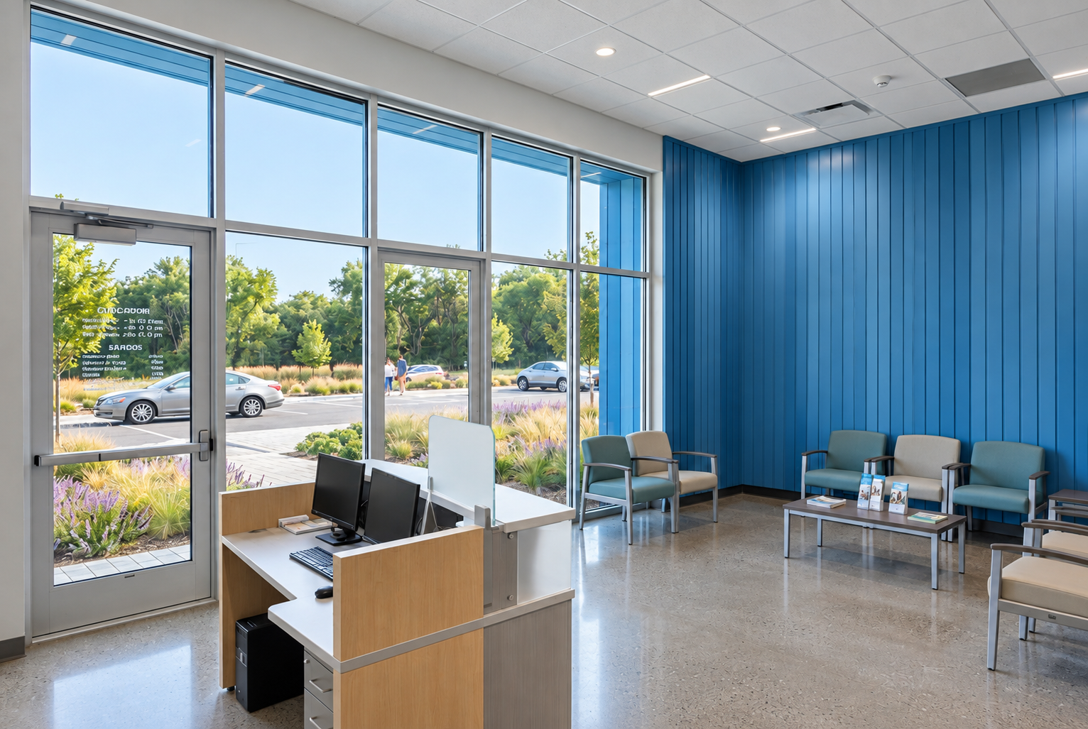 Retail space with COLOR walls